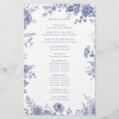 トイエレガントル青フランスのフローラ式プログラム (裏面)