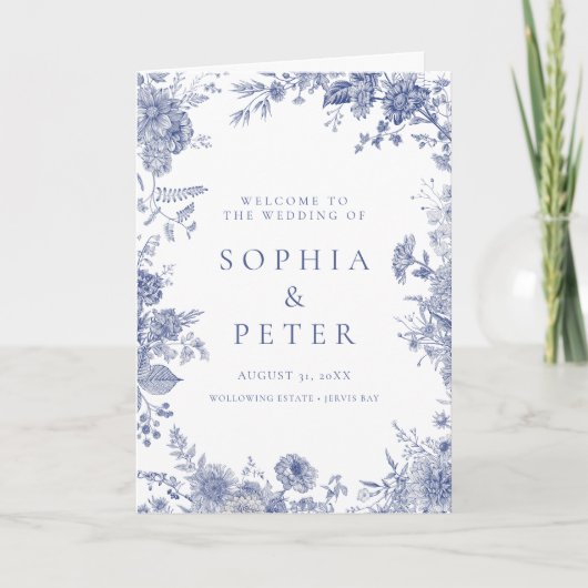 トイエレガントル青フランスのフローラ式プログラム サンキューカード (正面)