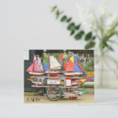 トイカラフルセイボツルクセンブルグガーデンズパリ ポストカード (スタンド正面)