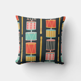 トイカラフルトドラム継ぎ目パターン クッション