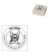 トイガーキャットファミリー差出人住所 ラバースタンプ (押印)