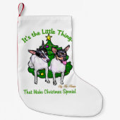 トイキツネテリアクリスマス スモールクリスマスストッキング (正面)