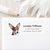 トイキツネテリア差出人住所ラベル ラベル (インサイチュ)