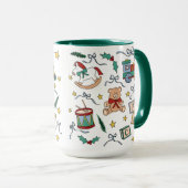 トイクラシックランド州クリスマス懐かしい玩具 マグカップ (正面右)