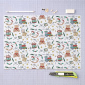 トイクラシックランド州クリスマス懐かしい玩具 薄葉紙 (クラフト)