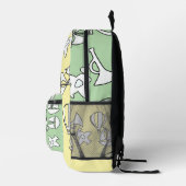 トイコレクションキッズイエローグリーンキンダー プリントバックパック (右)