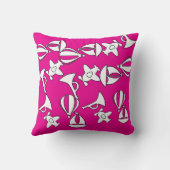 トイコレクションキッズトリミングマゼンタカラー クッション (裏面)