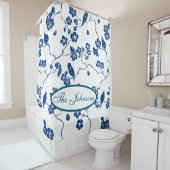 トイコンテンポラリールの鳥と花模様 シャワーカーテン (インサイチュ)