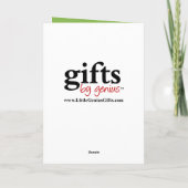 トイサック付きブラックサンタクロース シーズンカード (裏面)