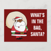 トイサック付きブラックサンタクロース シーズンポストカード (正面)