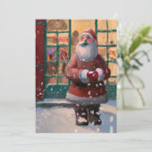 トイショップAIカードの前のサンタクロース (スタンド正面)