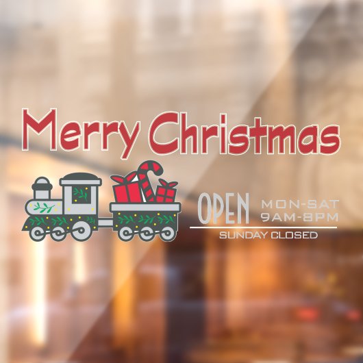 トイストアビジネスロゴクリスマスカスタム ウィンドウサイン (シート2)