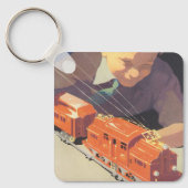 トイズトレイン遊ズ付きヴィンテージクリスマス キーホルダー (正面)