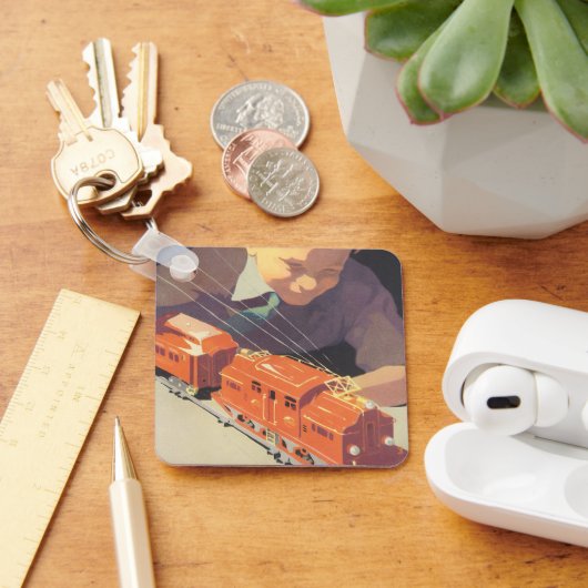 トイズトレイン遊ズ付きヴィンテージクリスマス キーホルダー (デスク)