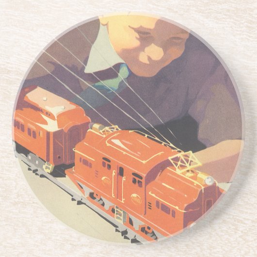 トイズトレイン遊ズ付きヴィンテージクリスマス コースター (正面)