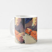 トイズトレイン遊ズ付きヴィンテージクリスマス コーヒーマグカップ (正面左)