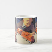 トイズトレイン遊ズ付きヴィンテージクリスマス コーヒーマグカップ (中央)