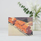 トイズトレイン遊ズ付きヴィンテージクリスマス シーズンポストカード (スタンド正面)