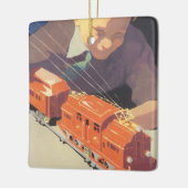 トイズトレイン遊ズ付きヴィンテージクリスマス セラミックオーナメント (左)