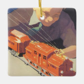 トイズトレイン遊ズ付きヴィンテージクリスマス セラミックオーナメント (正面)
