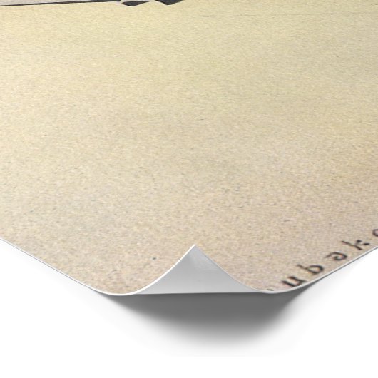 トイズトレイン遊ズ付きヴィンテージクリスマス ポスター (角)