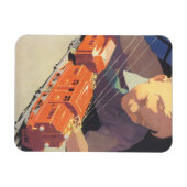 トイズトレイン遊ズ付きヴィンテージクリスマス マグネット (横)