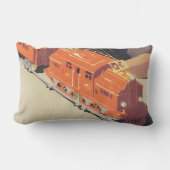 トイズトレイン遊ズ付きヴィンテージクリスマス ランバークッション (正面)