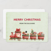 トイズホリデーカード付きヴィンテージクリスマストレイン シーズンカード (正面/裏面)