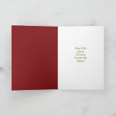 トイズ付き休日ストッキングレトロイメージクリスマス シーズンカード (内部)