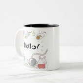 トイズ宇宙飛行士ロケットプラネット銀河系エイリアンモンスター。 ツートーンマグカップ (正面左)