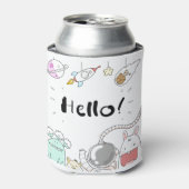 トイズ宇宙飛行士ロケットプラネット銀河系エイリアンモンスター。 缶クーラー (缶正面)