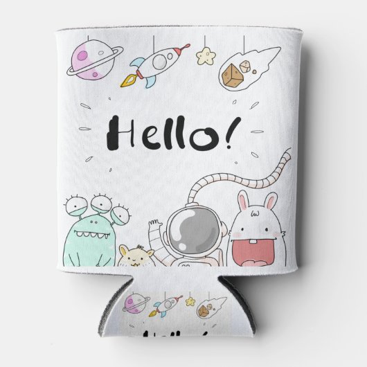 トイズ宇宙飛行士ロケットプラネット銀河系エイリアンモンスター。 缶クーラー (正面)