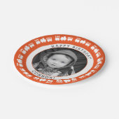 トイトレインベビー写真 ペーパープレート (アングル)