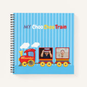 トイトレイン幼児ボーイズ誕生日ブルー ノートブック (正面)