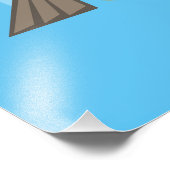 トイトレイン幼児ボーイズ誕生日ブルー フォトプリント            (角)