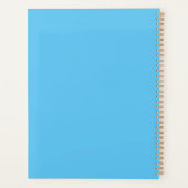 トイトレイン幼児ボーイズ誕生日ブルー プランナー手帳 (裏面)