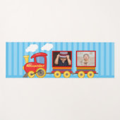 トイトレイン幼児ボーイズ誕生日ブルー ヨガマット (正面(横))