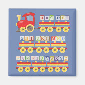 トイトレイン運のアルファベットが子どもたちをブロック マグネット (正面)