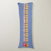 トイトレイン運のアルファベットのブロック ボディピロー (正面縦)