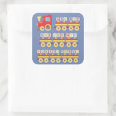 トイトレイン運のアルファベットブロック スクエアシール (バッグ)