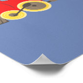 トイトレイン運のアルファベットブロック ポスター (角)