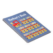 トイトレイン運のアルファベットブロッパーソナライズされたク ノートブック (右側)