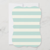 トイトレイン;ブラウン、オレンジ、イエロー、ティール(緑がかった色)、ブルー 招待状 (裏面)