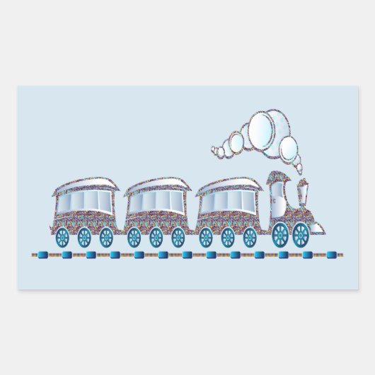 トイトレイン 長方形シール (正面)