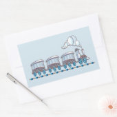 トイトレイン 長方形シール (封筒)