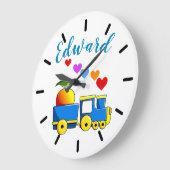 トイトレカラフルイン ラージ壁時計 (傾斜)