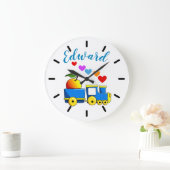 トイトレカラフルイン ラージ壁時計 (ホーム)