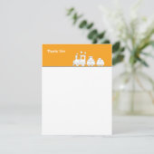 トイトレーン誕生日サンキューカード サンキューカード (スタンド正面)