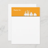 トイトレーン誕生日サンキューカード サンキューカード (正面/裏面)