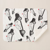 トイパトカーデザイン シェルパブランケット (正面(横))